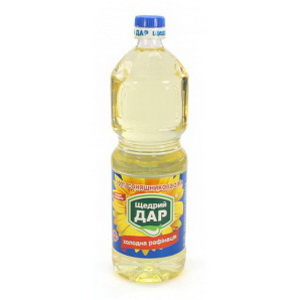 4820015710611 — Масло подсолнечное "Щедрый дар" рафинированное 1л
