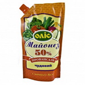 4820015711298 — Майонез"Олис"50% д/п 390г.