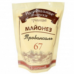 4820015712455 — Майонез "Белорусская Национальная Традиция" Столичный 67% д/п 180г