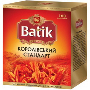 4820015833785 - Чай "Batik" королевский стандарт (100 пакетов)