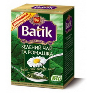 4820015835871 — Чай "Batik" BIO зеленый с ромашкой 80г