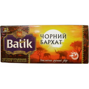 4820015837141 - Чай "Batik" черный бархат (25 пакетов)