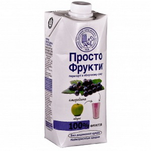 4820016252899 — Сок "Просто Фрукты" смородина-яблоко