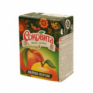 4820016253087 — Соковита 0.2 л. Яблочно-персиковый напиток