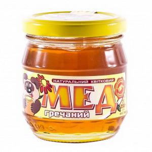 4820017280129 — Мед "нектар" гречаний.натур.квитковий 250гр стекло