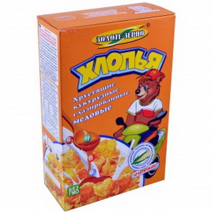 4820017291507 — Хлопья "Золотое Зерно" кукурузные Медовые 80г