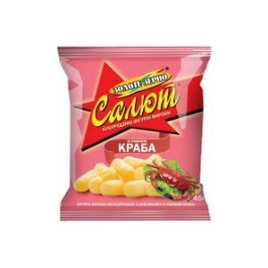 4820017296588 — Кукурузные палочки "Золотое зерно" Салют со вкусом краба 45 гр