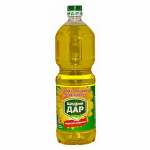 4820017460026 — Масло подсолнечное "Щедрый дар" 1-й отжим 1л