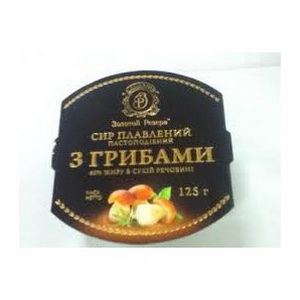 4820017926652 — Сыр плавленный "Золотой резерв" пастообразный Грибы 60% 125г