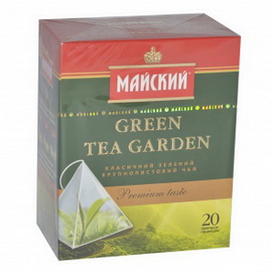 4820018735437 — Чай "Майский" Green tea garden (пирамидка) 20п