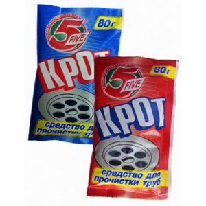 4820021763519 — Средство крот "5 Five" для чистки труб холодной водой 80 г