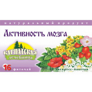 4820024211215 — Чай Фіточай Карпатська лічниця 16 Активність мозку 20 п