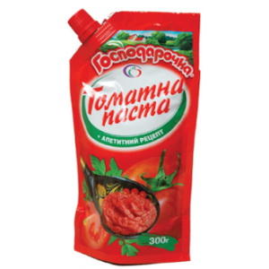 4820024793377 — Томатная паста "Господарочка" 25% д/п 300г