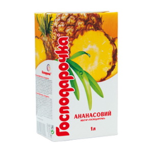 4820024793582 — Сок "Господарочка" Ананас нектар т/п 1л