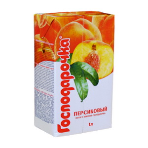 4820024795210 — Сок "Господарочка" Персик с мякотью т/п 1л