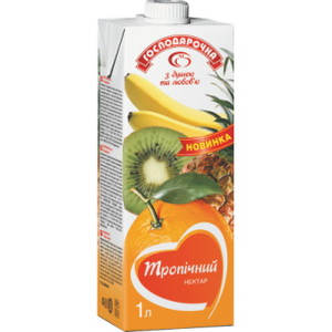 4820024796545 — Сок "Господарочка" Тропик нектар т/п клапан 1л