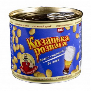 4820027330432 — Арахис "Козацька розвага" соленый К пиву 125г ж/б