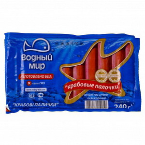 4820038300059 — Крабовые палочки "Водный Мир" (замороженные) 240г