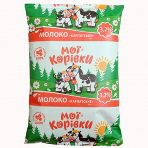 4820038491993 — Молоко карпатское 3,2% 900 г. мк