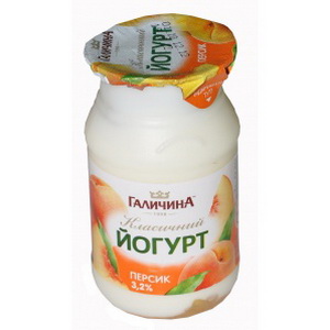 4820038492044 — Йогурт Галичина 3,2% 150г ст.персик