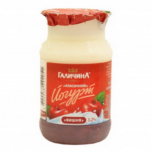 4820038492051 — Йогурт галичина 3.2% 150гр вишня