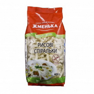 4820038701924 — Макаронные изделия "Жменька" Рисовые спирали 400г