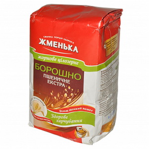 4820038701948 — Мука "Жменька" Пшеничная цельнозерновая экстра 1кг
