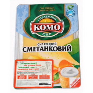 4820039802439 - Сыр "Комо" сметанковый 45% нарезка 150г