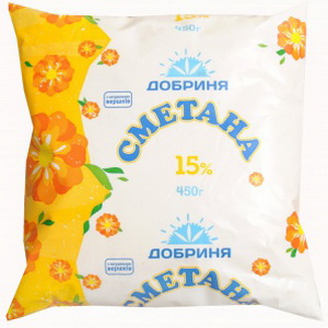 4820040744278 - Сметана "Добрыня" 15%