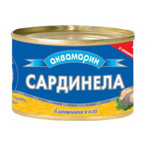 4820046380418 — Сардинелла "Аквамарин" бланшированная в масле 240г