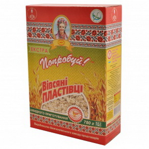 4820046780317 — Хлопья "Попробуй!" Овсяные Экстра (коробка) 780г