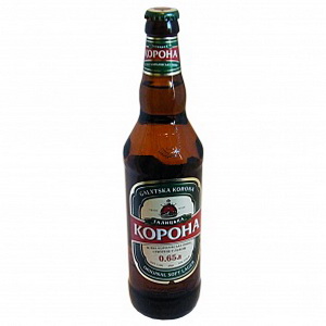 4820046960399 - Пиво 1-ша пр.бров  Галицька Корона 0,65л +