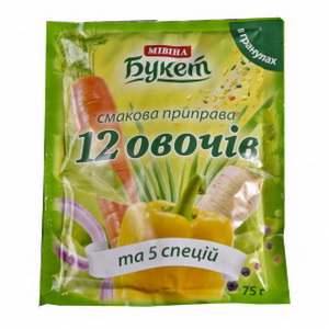 4820048613668 — Приправа "Мивина" Букет 12 овощей и 5 специй 75 г.