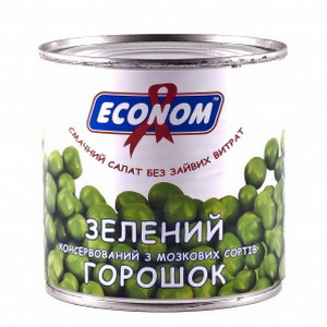 4820049140033 — Консерва ECONOM Горошок зелений 420 гр