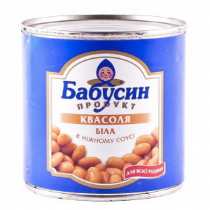 4820049140132 — Фасоль белая "Бабусин продукт" в нежном соусе