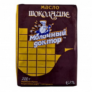 4820052210181 — Масло сливочное "Молочный доктор" Шоколадное 200г
