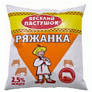 4820052660405 — Ряженка "Веселый пастушок" 2.5% п/э 490г