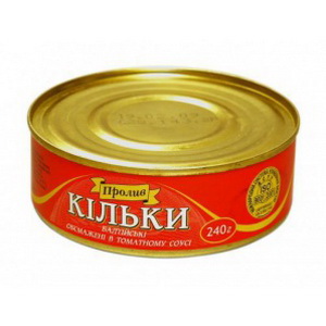 4820057300870 — Кильки балтийские обжаренные "Пролив" в томатном соусе