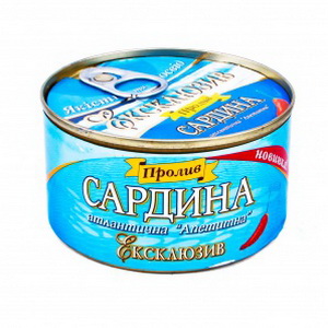 4820057302348 — Сардина "Пролив" Эксклюзив Аппетитная (ключ) 240г