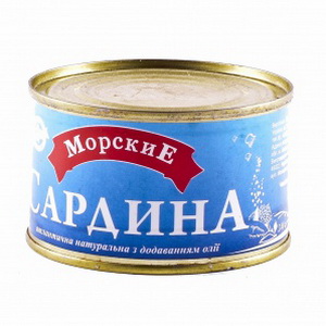 4820062440813 — Сардина атлантическая, натуральная, с добавлением масла "Морские"