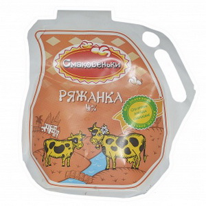 4820066250524 — Ряженка "Смаковеньки" 4% (кувшин) 500г