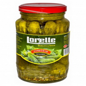 4820071361819 — Огурцы "Lorelle" маринованные 5-8см 720мл