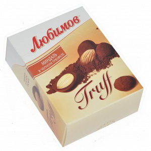4820075500894 — Драже Любимов TRUFF 135 г миндаль в черн.шок.