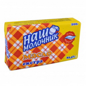 4820076520044 — Масло сливочное "Наш Молочник" 82% 200г