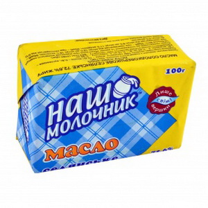 4820076520051 — Масло сливочное "Наш Молочник" 72.5% 100г