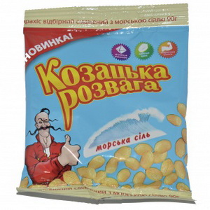 4820078773875 — Арахис "Козацька розвага" с морской солью 90г