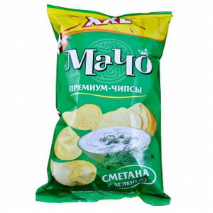4820078774001 — Чипсы "Мачо" сметана и зелень