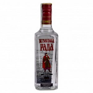 4820080720386 — Горілка "Казацька рада" класична 0. 5л 40%