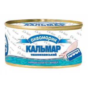 4820080952008 — Кальмар "Аквамарин" натуральный без кожицы (ключ) 185г
