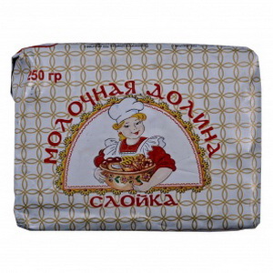 4820082410285 — Маргарин "Молочная долина" Слойка 80% 250г